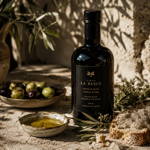 Extra virgin olive oil bottle